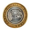 Image 2 : .999 Silver Riviera Hotel & Casino Las Vegas $10 Casino Limited Edition Gaming Token