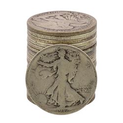 Roll of (20) Assorted Date 1929 and Earlier Walking Liberty Half Dollar Coins