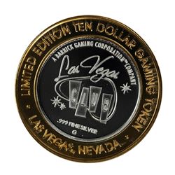 .999 Silver Las Vegas Club $10 Limited Edition Casino Gaming Token