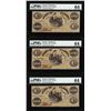 Image 1 : (3) Consecutive 1861 $100 State of Florida Cr.2 Obsolete Notes PMG Choice Unc. 64