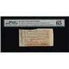 Image 1 : 1771 North Carolina Province 2 Shillings & 6 Pence Colonial Note PMG Gem Unc. 65EPQ