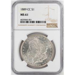 1889-CC $1 Morgan Silver Dollar Coin NGC MS61