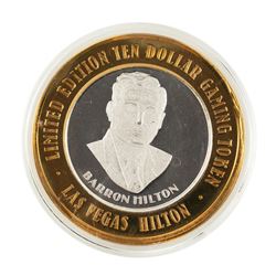 .999 Silver Hilton Las Vegas, Nevada $10 Casino Limited Edition Gaming Token