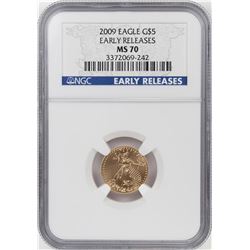 2009 $5 American Gold Eagle Coin NGC MS70 Early Releases