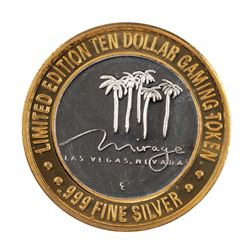 .999 Fine Silver Mirage Las Vegas, Nevada $10 Limited Edition Gaming Token
