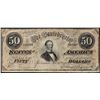 Image 1 : 1864 $50 Confederate States of America Note