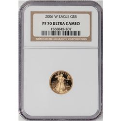 2006-W Proof $5 American Gold Eagle Coin NGC PF70 Ultra Cameo