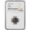 Image 1 : 1958 Proof Roosevelt Dime Coin NGC PF66