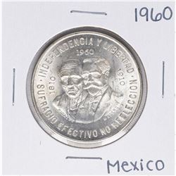 1960 Mexico Diez Pesos Silver Coin