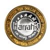 Image 1 : .999 Fine Silver Harrah's Casino Las Vegas, Nevada $10 Limited Edition Gaming Token