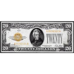 1928 $20 Gold Certificate Note