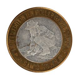 .999 Silver Sam's Town Las Vegas Nevada $10 Casino Limited Edition Gaming Token