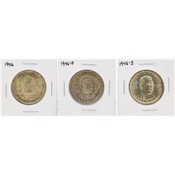 Set of (3) 1946 Booker T Washington Centennial Commemorative Half Dollar Coins