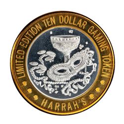.999 Fine Silver Harrah's Casino Las Vegas, Nevada $10 Limited Edition Gaming Token