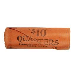 Original Bank Roll of (40) Brilliant Uncirculated 1964 Washington Quarter Coins