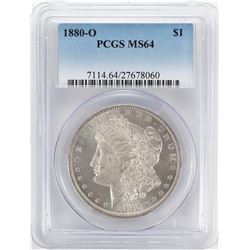 1880-O $1 Morgan Silver Dollar Coin PCGS MS64