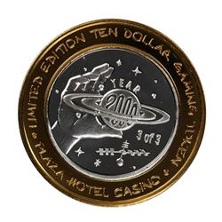 .999 Fine Silver Plaza Casino Las Vegas, NV $10 Limited Edition Gaming Token