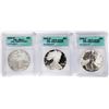 Image 1 : 2006 20th Anniversary (3) Coin Set $1 American Silver Eagle Coins ICG MS70/PR70