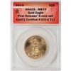 Image 1 : 2015 $25 American Gold Eagle Coin ANACS MS70 First Release