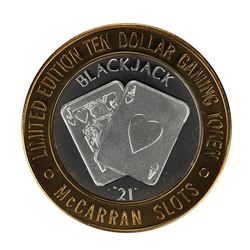 .999 Silver McCarran International Airport $10 Casino Limited Edition Gaming Token