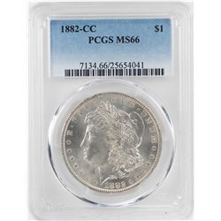 1882-CC $1 Morgan Silver Dollar Coin PCGS MS66