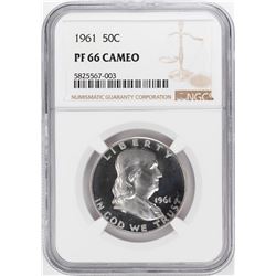 1961 Proof Franklin Half Dollar Coin NGC PF66 Cameo