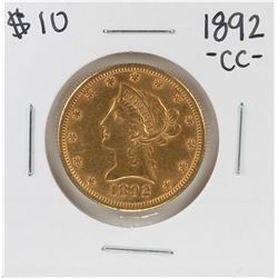 1892-CC $10 Liberty Head Half Eagle Gold Coin