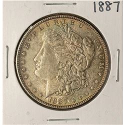 1887 $1 Morgan Silver Dollar Coin Nice Toning