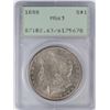 Image 1 : 1888 $1 Morgan Silver Dollar Coin PCGS MS63 Old Green Rattler