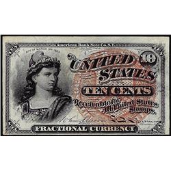 March 3, 1863 Ten Cents Fourth Issue Fractional Currency Note