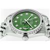 Image 5 : Rolex Mens Stainless Steel Green Diamond & Emerald 36MM Datejust Wristwatch