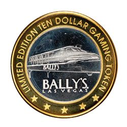 .999 Silver Ballys Las Vegas $10 Casino Limited Edition Gaming Token