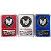 Image 2 : Set of 2019-W $1 Proof American Silver Eagle Coins NGC PF70 Ultra Cameo Red White Blue