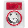 Image 1 : 2018 China 10 Yuan Panda Silver Coin PCGS MS70 First Strike