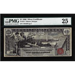 1896 $1 Educational Silver Certificate Note Fr.224 PMG Very Fine 25
