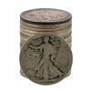 Image 1 : Roll of (20) Assorted Date 1929 and Earlier Walking Liberty Half Dollar Coins
