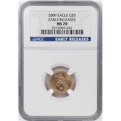 2009 $5 American Gold Eagle Coin NGC MS70 Early Releases