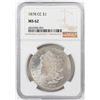 Image 1 : 1878-CC $1 Morgan Silver Dollar Coin NGC MS62