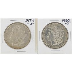 Lot of 1879-O & 1880-O $1 Morgan Silver Dollar Coins