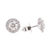 Image 2 : 14KT White Gold 1.98 ctw Diamond Earrings
