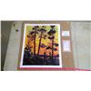 Image 1 : Tom Thompson "Pine Trees At Sunset" Reproduction Painting