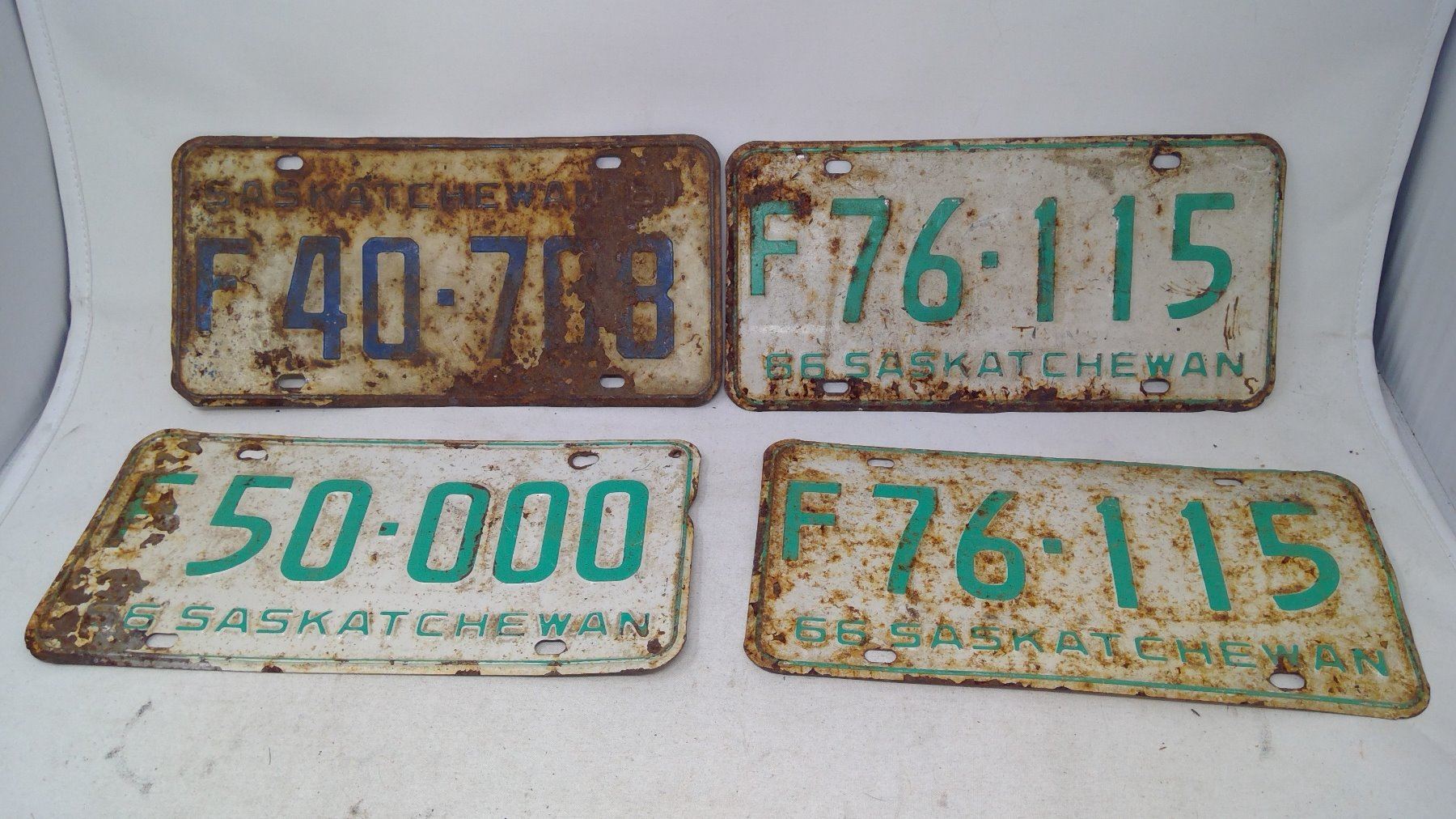 Assorted Vintage License Plates