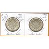 Image 1 : 1941 CANADIAN SILVER 50 CENT PIECES (2) - Narrow Date & Wide Date Types