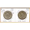 Image 1 : 1944 CANADIAN SILVER 50 CENT PIECES (2) - Narrow Date & Wide Date Types