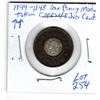 Image 1 : 1842-1848 one model penny copper silver center scarce