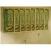 Image 1 : 8 consecutive 1954 dollar bills