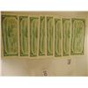 Image 2 : 8 consecutive 1954 dollar bills