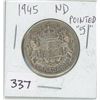 Image 1 : 1945ND- POINTED"5" CANADIAN 50 CENT