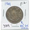 Image 1 : 1944F-2 (BIG DIE CRACK) CANADIAN 50 CENT