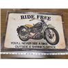 Image 1 : LARGE MOTORCYCLE TIN SIGN